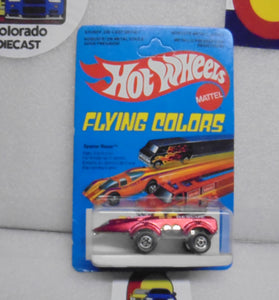1979 HOT WHEELS FLYING COLORS RED SPACER RACER UNPUNCHED INTERNATIONAL CARD