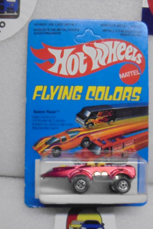 1979 HOT WHEELS FLYING COLORS RED SPACER RACER UNPUNCHED INTERNATIONAL CARD