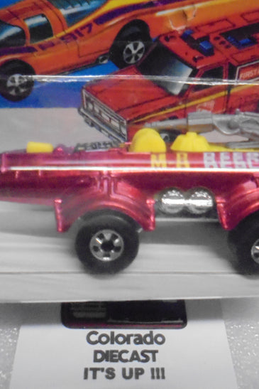 1979 HOT WHEELS FLYING COLORS RED SPACER RACER UNPUNCHED INTERNATIONAL CARD