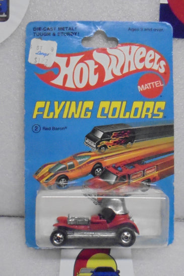 1979 HOT WHEELS FLYING COLORS RED CORVETTE STINGRAY UNPUNCHED INTERNATIONAL CARD