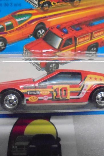 1979 HOT WHEELS FLYING COLORS RED TURISMO INTERNATIONAL CARD