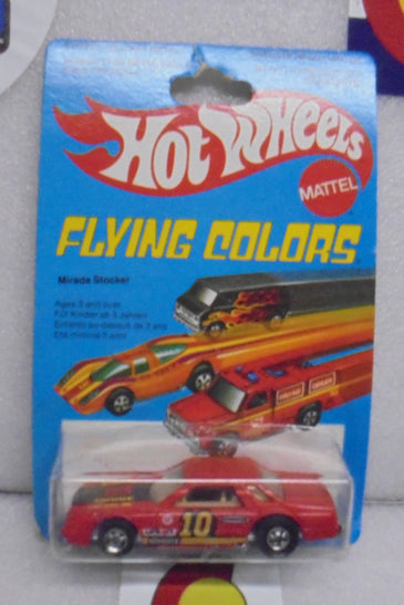 1979 HOT WHEELS FLYING COLORS RED MIRADA STOCKER INTERNATIONAL CARD