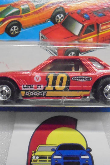 1979 HOT WHEELS FLYING COLORS RED MIRADA STOCKER INTERNATIONAL CARD