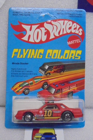1979 HOT WHEELS FLYING COLORS RED MIRADA STOCKER UNPUNCHED INTERNATIONAL CARD