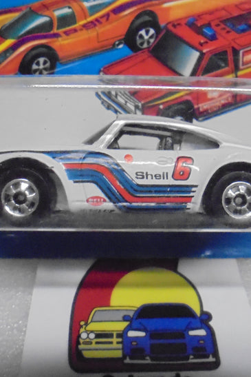 1979 HOT WHEELS FLYING COLORS WHITE P-911 TURBO PORSCHE UNPUNCHED INTERNATIONAL CARD