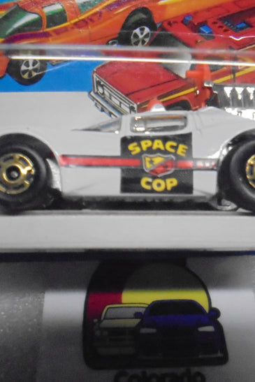 1979 HOT WHEELS FLYING COLORS WHITE SCIENCE FRICTION UNPUNCHED INTERNATIONAL CARD