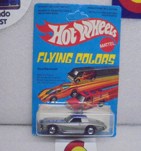 1979 HOT WHEELS FLYING COLORS SILVER STUTZ BLACKHAWK INTERNATIONAL UNPUNCHED CARD