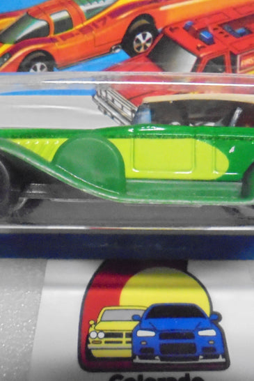 1979 HOT WHEELS FLYING COLORS GREEN '31 DOOZIE INTERNATIONAL CARD