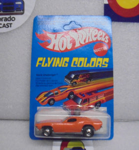 1979 HOT WHEELS FLYING COLORS ORANGE DIXIE CHALLENGER UNPUNCHED INTERNATIONAL CARD