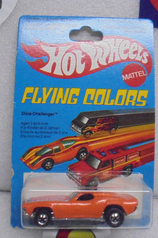 1979 HOT WHEELS FLYING COLORS ORANGE DIXIE CHALLENGER INTERNATIONAL CARD