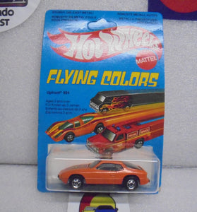 1979 HOT WHEELS FLYING COLORS ORANGE UPFRONT 924 PORSCHE UNPUNCHED INTERNATIONAL CARD