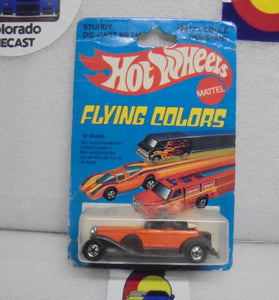 1979 HOT WHEELS FLYING COLORS ORANGE '31 DOOZIE INTERNATIONAL CARD