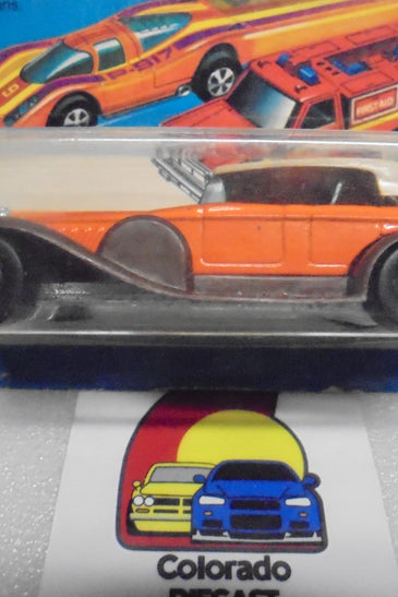 1979 HOT WHEELS FLYING COLORS ORANGE '31 DOOZIE INTERNATIONAL CARD