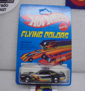 1979 HOT WHEELS FLYING COLORS BLACK TORINO STOCKER UNPUNCHED INTERNATIONAL CARD