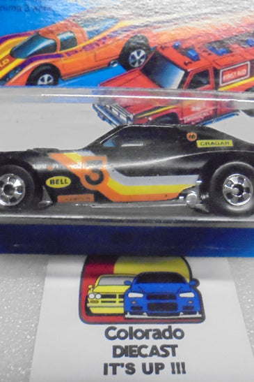 1979 HOT WHEELS FLYING COLORS BLACK TORINO STOCKER UNPUNCHED INTERNATIONAL CARD