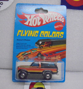 1979 HOT WHEELS FLYING COLORS BLACK BRONCO 4-WHEELER INTERNATIONAL CARD