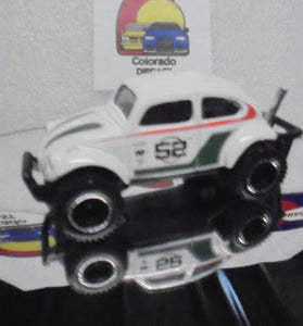 LOOSE HOT WHEELS WHITE NVOLKSWAGEN BAJA BUG w/RR'S