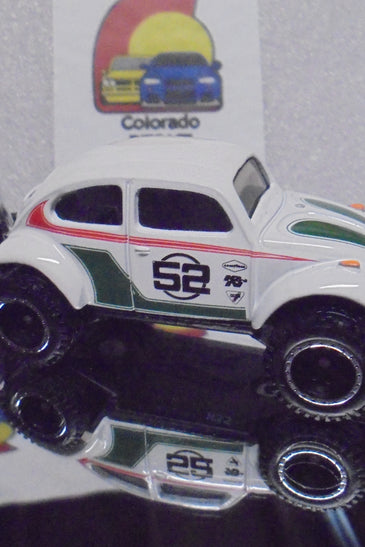 LOOSE HOT WHEELS WHITE NVOLKSWAGEN BAJA BUG w/RR'S