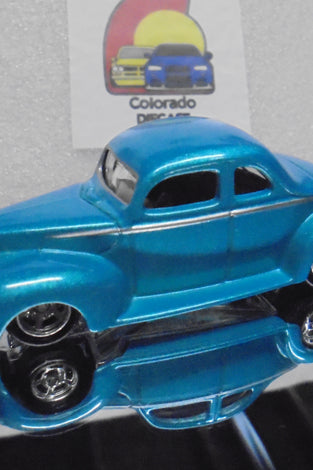 LOOSE HOT WHEELS TEAL '40 FORD COUPE w/RR'S