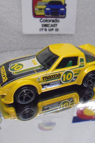 LOOSE HOT WHEELS YELLOW MAZDA RX-7 MYSTERY CAR