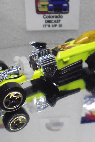 LOOSE HOT WHEELS YELLOW RIGOR MOTOR TREASURE HUNT