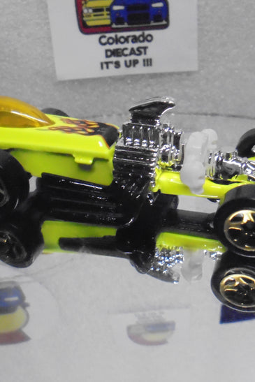 LOOSE HOT WHEELS YELLOW RIGOR MOTOR TREASURE HUNT