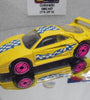 LOOSE HOT WHEELS YELLOW REVEALERS FERRAI F40 w/PINK ULTRA HOTS