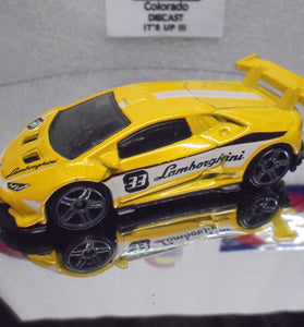 LOOSE HOT WHEELS YELLOW LAMBORGHINI HURACAN SUPER TROFEO LP 620-2 SUPER TROFEO