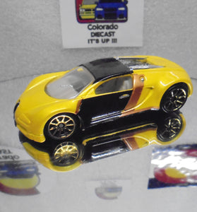 LOOSE HOT WHEELS YELLOW BUGATTI VEYRON MYSTERY CAR
