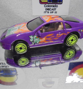 LOOSE HOT WHEELS REVEALERS PURPLE NISSAN CUSTOM Z w/LIME ULTRA HOTS