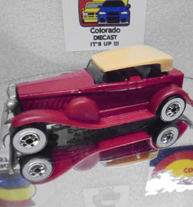 LOOSE HOT WHEELS PLUM '31 DOOZIE w/WHITEWALLS