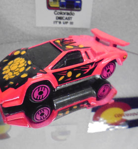 LOOSE HOT WHEELS REVEALERS PINK LAMBORGHINI COUNTACH w/PINK ULTRA HOTS