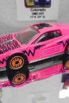 LOOSE HOT WHEELS REVEALERS PINK FERRARI TESTAROSSA w/ORANGE ULTRA HOTS