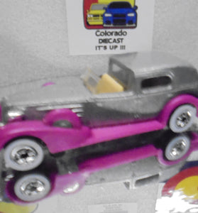 LOOSE HOT WHEELS PINK/SILVER '35 CLASSIC CADDY w/WHITEWALLS