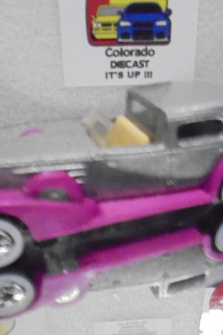 LOOSE HOT WHEELS PINK/SILVER '35 CLASSIC CADDY w/WHITEWALLS