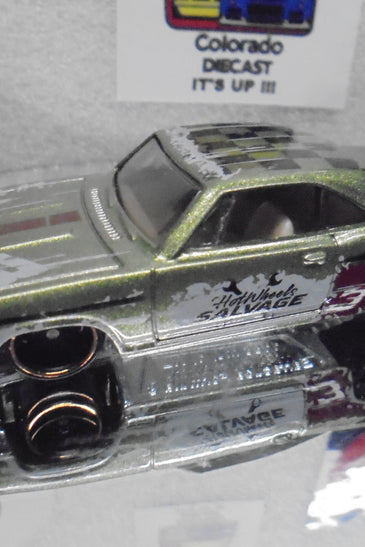 LOOSE HOT WHEELS SALVAGE GREEN '68 PLYMOUTH BARRACUDA FORMULA S