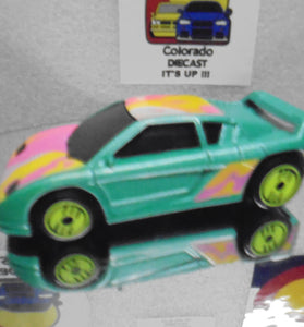 LOOSE HOT WHEELS REVEALERS GREEN ZENDER FAZCT 4 w/LIME ULTRA HOTS
