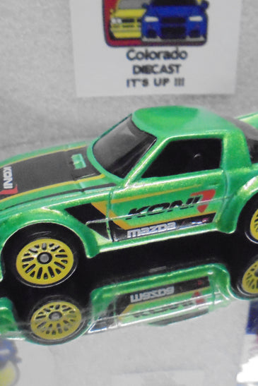 LOOSE HOT WHEELS GREEN MAZDA RX-7