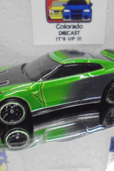 LOOSE HOT WHEELS GREEN '17 NISSAN GT-R (R35)