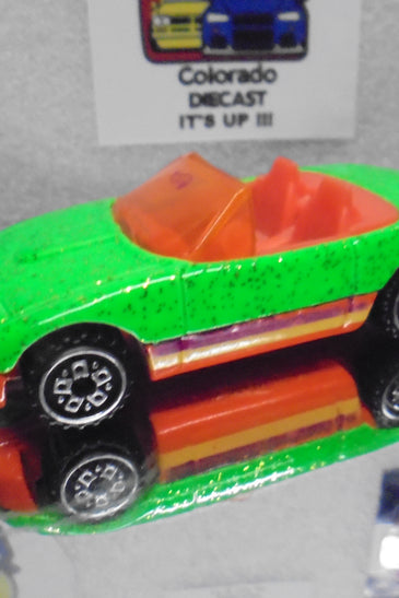 LOOSE HOT WHEELS GREEN MAZDA MIATA w/SCREECHER WHEELS