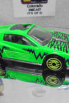 LOOSE HOT WHEELS REVEALERS GREEN LAMBORGINI COUNTACH w/YELLOW ULTRA HOTS