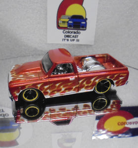 LOOSE HOT WHEELS ORANGE w/FLAMES '67 CHEVY C10 TRUCK
