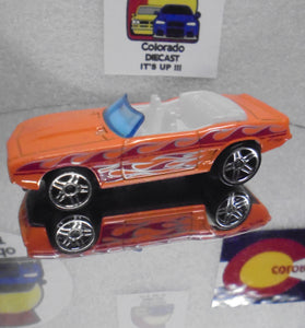 LOOSE HOT WHEELS ORANGE w/FLAMES '69 CHEVY CAMARO