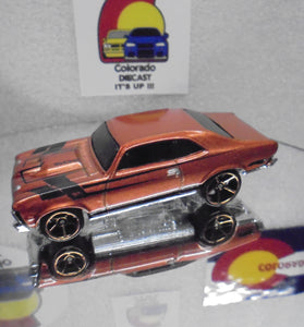 LOOSE HOT WHEELS ORANGE '68 CHEVY NOVA w/FTE WHEELS