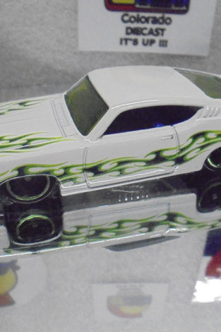 LOOSE HOT WHEELS WHITE '69 FORD TORINO TALLEDEGA