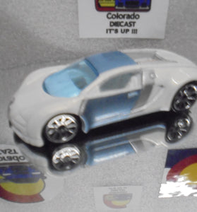LOOSE HOT WHEELS WHITE MYSTERY CAR BUGATTI VEYRON