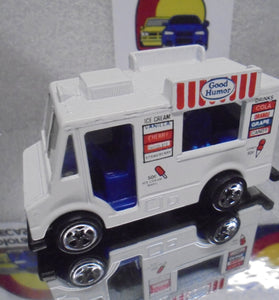 LOOSE HOT WHEELS WHITE GOOD HUMOR TRUCK w/5 SPOKE WHEELS