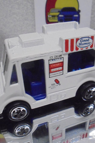 LOOSE HOT WHEELS WHITE GOOD HUMOR TRUCK w/5 SPOKE WHEELS