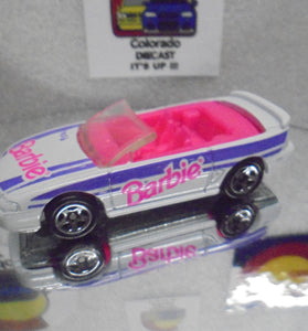 LOOSE HOT WHEELS WHITE BARBIE 1996 MUSTANG GT