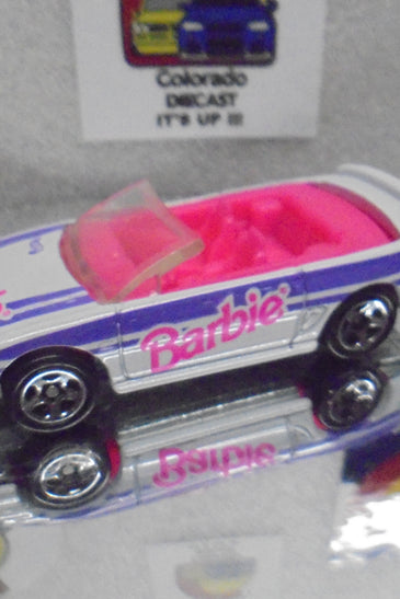 LOOSE HOT WHEELS WHITE BARBIE 1996 MUSTANG GT